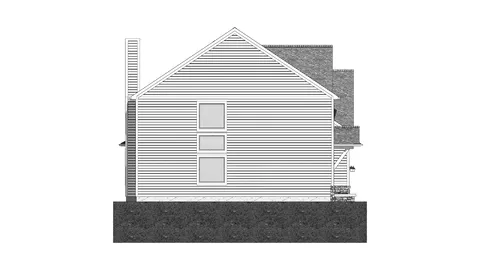 The Hanover house plan, exterior view 4